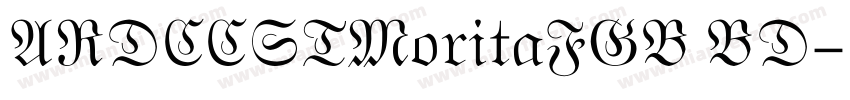 ARDCCSTMoritaFGB BD字体转换